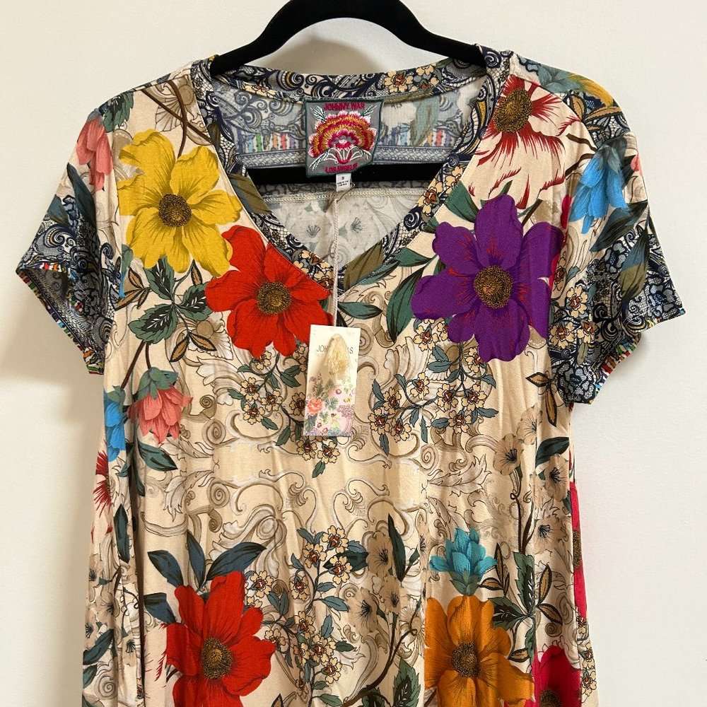 Johnny Was Floral swing top